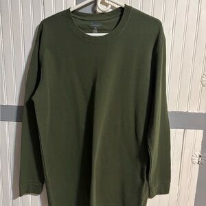 Men's Green Long Sleeve Thermal Shirt